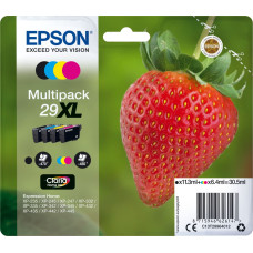 Epson Strawberry C13T29964012 rašalo kasetė 1 vnt Originalus Didelė (XL) išeiga Juoda, Žydras, Rausvai raudona, Geltona