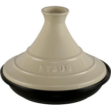 Staub Tajine 20cm round, cream cast iron, Tagine specialities