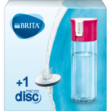 Brita Fill&Go Bottle Filtr Pink Vandens filtravimo butelis Rožinė, Permatomas