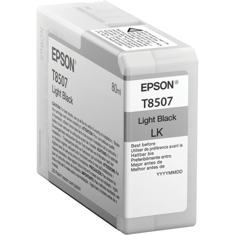 Epson T850700 rašalo kasetė 1 vnt Originalus Šviesiai juoda