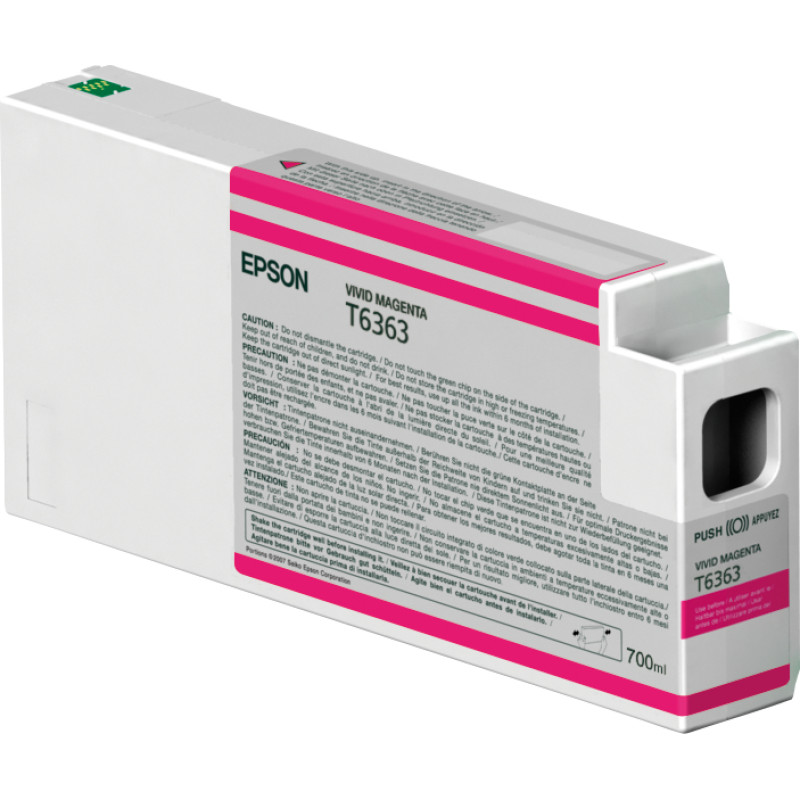 Epson rašalo kasetė Vivid Magenta T636300 UltraChrome HDR 700 ml