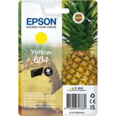 Epson 604 rašalo kasetė 1 vnt Originalus Standartinė išeiga Geltona