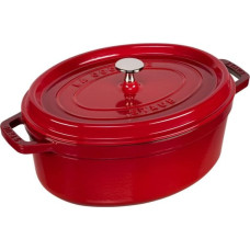 Staub Oval Cocotte, 29cm cast iron, cherry