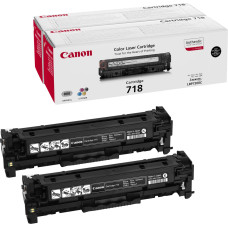 Canon CRG-718 Bk VP tonerio kasetė 2 vnt Originalus Juoda