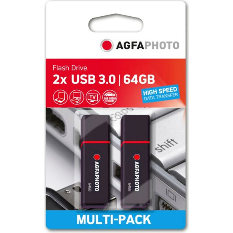 Agfaphoto USB 3.2 Gen 1     64GB black MP2