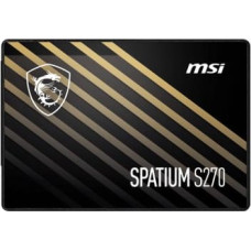 MSI SSD|MSI|SPATIUM S270|240GB|SATA|3D NAND|Write speed 400 MBytes/sec|Read speed 500 MBytes/sec|2,5