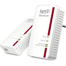 AVM FRITZ!Powerline 1240E WLAN Set 1200 Mbit/ai Ethernet LAN jungtis „Wi-Fi“ Balta 1 vnt