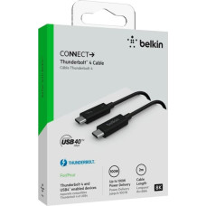 Belkin Thunderbolt 4-Cable USB-C 40Gb/s 100W 0,8m    INZ002bt2MBK