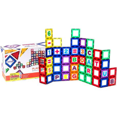 Playmags Magnetic tiles 3D Playmags 170 - 80 pcs set