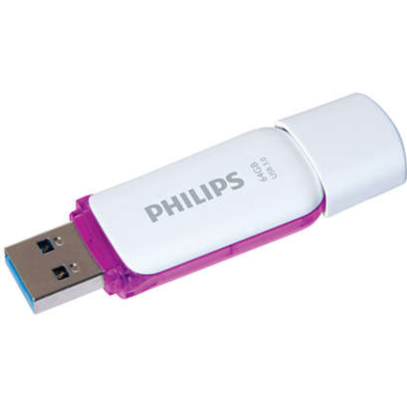 Philips FM64FD75B USB atmintukas 64 GB USB A tipo 3.2 Gen 1 (3.1 Gen 1) Violetinė, Balta