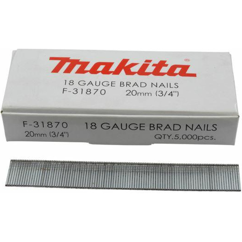 Makita Gauge Brad Nails 1,2x20mm F-31870  5000 pcs.