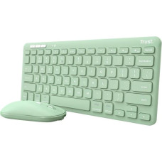 Trust KEYBOARD +MOUSE WRL LYRA/GREEN 24942 TRUST