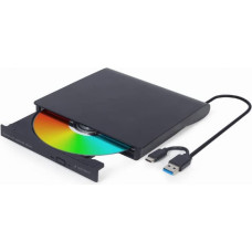 Gembird DVD RW USB3/USB-C 8X EXT RTL/BLACK DVD-USB-03 GEMBIRD