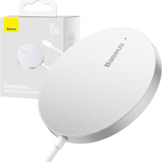 Baseus Magnetic Wireless Charger Baseus Simple Mini3 15W (Silver)