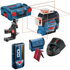 Bosch LASER PŁASZCZYZNOWY GLL 3-80 C +UCHWYT BM 1 +ODBIORNIK LR 7 1x2,0Ah LB