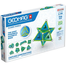 Geomag Classic Panels Recycled magnetic blocks 114 pieces GEOMAG GEO-473