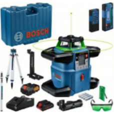 Bosch ROTARY LASER GRL 650 CHVG GREEN +RELEVATORIUS LR 65 G +RC 6 PILOTAS +MW 6 RANKENĖ +STANDING BACK BT 170 HD 1xPC4,0Ah CASE