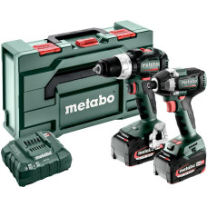 Metabo .ZESTAW COMBO 18V 2.8.4 (BS 18 LT BL + SSD 18 LT 200 BL) 2x5,2Ah METABOX