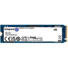 Kingston SSD|KINGSTON|NV2|4TB|M.2|PCIE|NVMe|Write speed 2800 MBytes/sec|Read speed 3500 MBytes/sec|2.2mm|TBW 1280 TB|MTBF 1500000 hours|SNV2S/4000G