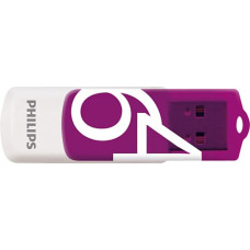 Philips FM64FD05B USB atmintukas 64 GB USB A tipo 2.0 Violetinė, Balta