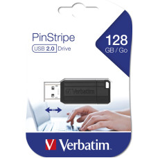 Verbatim PinStripe 128GB USB atmintukas USB A tipo 2.0 Juoda