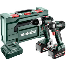 Metabo .ZESTAW COMBO 18V 2.9.3 (BS 18 LT BL + SSW 18 LT 300 BL) 2x5,2Ah METABOX