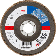 Bosch ŚCIERNICA LISTKOWA 125mm X431 P120 STANDARD FOR METAL WYPUKŁA