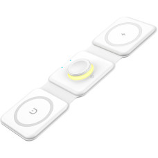 Essager Magnetic wireless charger, Essager, EWXCX3-NMC02, 3w1, 15W (white)