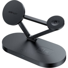 Acefast Qi 3in1 wireless charger Acefast E9 15W, MagSafe (black)