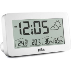 Braun BC 13 W DCF Digital Weather Station white