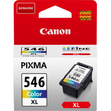 Canon PG-546XL tintes kārtridžs 1 pcs Oriģināls Augsta (XL) produktivitāte Tirkīzzils, Fuksīns, Dzeltens