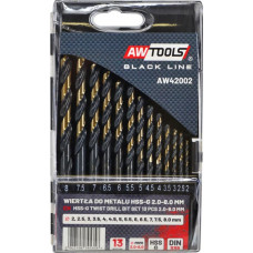 Awtools WIERTŁO METAL HSS M2 KPL. 13szt./2- 8mm/ PREMIUM