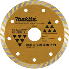 Makita TARCZA DIAMENTOWA 115x22,23mm TURBO (NA SUCHO) BETON,CEMENT, MARMUR, PŁYTKI