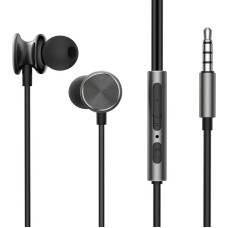 Joyroom Wired Earphones JR-EW03, Half in Ear (Dark Grey)