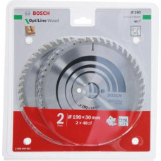 Bosch 2 608 644 651 diskinio pjūklo ašmenys 19 cm 2 vnt