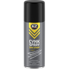 K2 ZABEZPIECZA KONSTRUKCJE STALOWE PRZED KOROZJĄ, WYSOKOTEMPERATUROWY. CYNK SPRAY 400ML  400ML