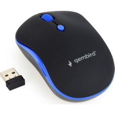 Gembird MOUSE USB OPTICAL WRL BLACK/BLUE MUSW-4B-03-B GEMBIRD