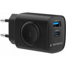 Gembird CHARGER USB 2IN1 20W 2PORT/TA-UC-PDQCW20-01-BK GEMBIRD