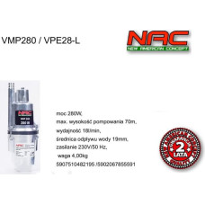 NAC 280W VPE28-L DIAFRAGMINIS SIURBLYS