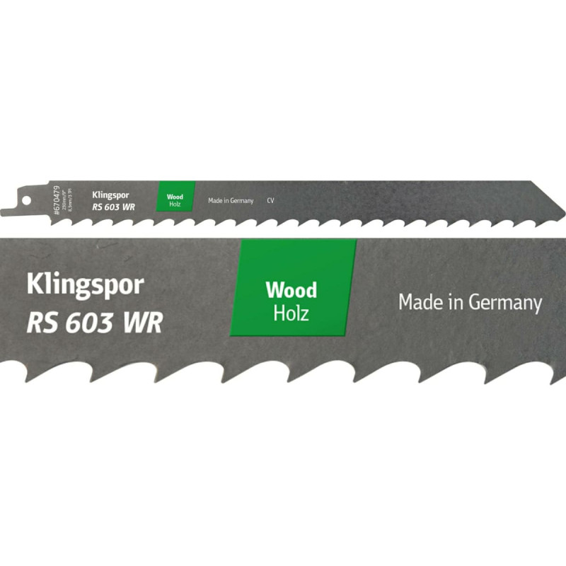 Klingspor BRZESZCZOT DO PIŁY SZABLASTEJ 150x19x1,2mm RS 603 WR /5szt.