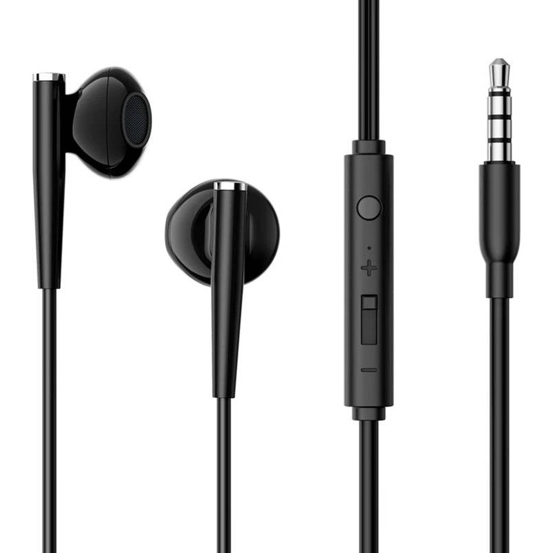 Joyroom Wired Earphones JR-EW04, Half in Ear (Black)