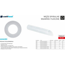 Cellfast C.WĄŻ SSAWNO-TŁOCZNY DO POMP 38mm x 25mb BEZBARWNY ENERGO-FLEX