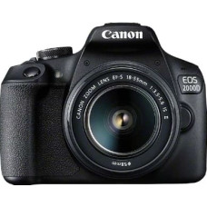 Canon EOS 2000D BK 18-55 IS II EU26 SLR fotoaparato komplektas 24,1 MP CMOS 6000 x 4000 pikseliai Juoda