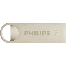 Philips Moon Edition 2.0 USB atmintukas 64 GB USB A tipo Sidabras