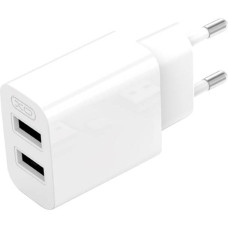 XO Wall charger XO L109  2.4A 12W 2x USB-A,  cable USB Type-C,  (white)