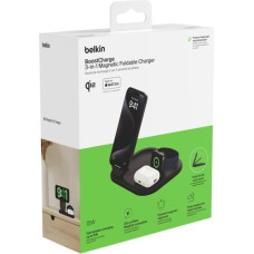 Belkin BOOST Charge 3in1 Qi2 15W magn.Charg.Stand bl.  WIZ029vfBK