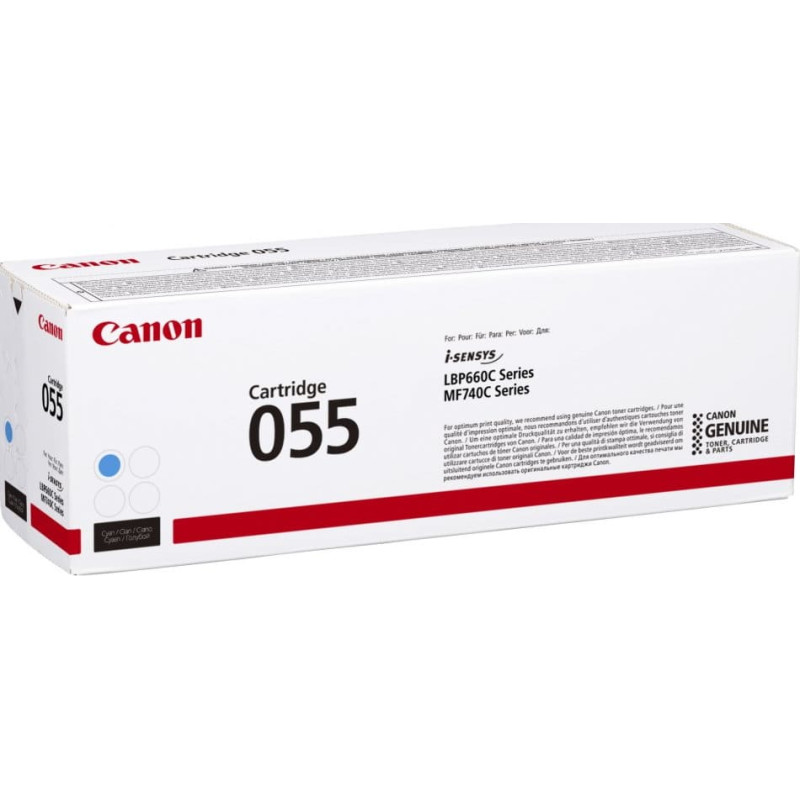 Canon 055 tonerio kasetė 1 vnt Originalus Žydras