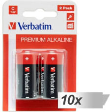 Verbatim 10x2 Verbatim Alkaline battery Baby C LR 14               49922