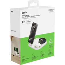 Belkin BOOST Charge 3in1 Qi2 15W magn.Charg.Stand wh.  WIZ029vfWH