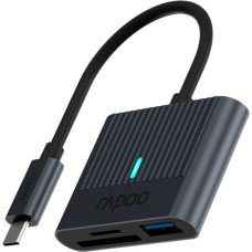 Rapoo USB-C Card Reader grey